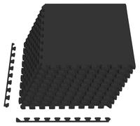vidaXL Tapis de protection pour fond de piscine, 50 pièces, noir, 18 m², en mousse EVA