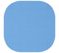 vidaXL Tapis de protection pour piscine, 36 pièces, diamètre 350 cm, forme ronde, en mousse EVA, couleur bleue