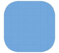 vidaXL Tapis de protection pour piscine, 49 pièces, diamètre 408 cm, forme ronde, en mousse EVA, couleur bleue