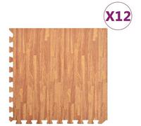 Vidaxl Tapis De Sol 12 Pcs Grain De Bois 4,32¿ Mousse Eva