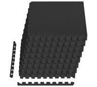 Vidaxl Tapis De Sol 24 Pcs Noir 8,64 M² Mousse Eva