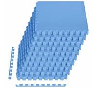 Vidaxl Tapis De Sol 40 Pcs Bleu 14,4 M² Mousse Eva