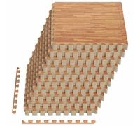 Vidaxl Tapis De Sol 50 Pcs Bois 18 M² Mousse Eva