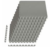 Vidaxl Tapis De Sol 50 Pcs Gris 18 M² Mousse Eva