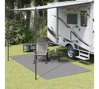 Vidaxl Tapis De Sol De Camping Anthracite 4x2 M