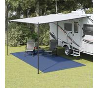 Vidaxl Tapis De Sol De Camping Bleu 5x2,5 M