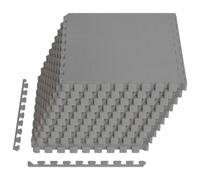 vidaXL Tapis de protection pour piscine, 40 pièces, gris, 14,4 m², en mousse EVA