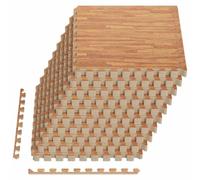 vidaXL Tapis de protection pour fond de piscine, 40 pièces, bois, 14,4 m², en mousse EVA