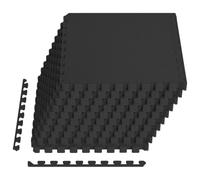vidaXL Tapis de protection pour piscine en mousse EVA 40 pièces 14,4 m² noir