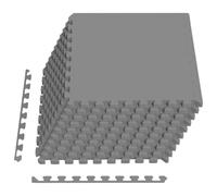 vidaXL Tapis de Sol de Piscine 50 pcs Gris 18 m² Mousse EVA, Tapis de Sol Moderne rectangulaire pour Piscine, Mousse Anti-dérapante, résistant à l'eau, idéal pour l'extérieur
