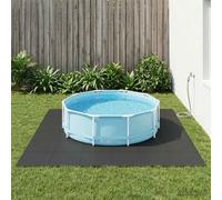 vidaXL Tapis de sol de piscine 50 pcs Noir 18 m² Mousse EVA