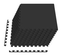 vidaXL Tapis de protection pour fond de piscine, 50 pièces, noir, 18 m², en mousse EVA