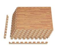 vidaXL Tapis de Sol de Piscine 6 pcs Bois 2,16 m² Mousse EVA, Tapis de Sol Moderne rectangulaire pour Piscine, Mousse Anti-dérapante, résistant à l'eau, idéal pour l'extérieur