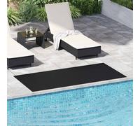 Vidaxl Tapis De Sol Noir 1 X 2 M Caoutchouc