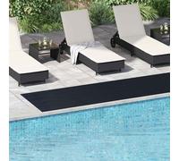Vidaxl Tapis De Sol Noir 1 X 5 M Caoutchouc