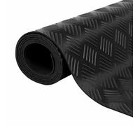 vidaXL Revêtement de sol noir 1 x 5 m en caoutchouc