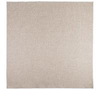 Vidaxl Tapis De Surface Carré Faro Crème 120 X 120 Cm Polyester