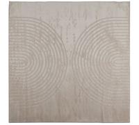 Vidaxl Tapis De Surface Carré Galati Beige 240 X 240 Cm Polyester