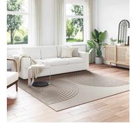 Vidaxl Tapis De Surface Carré Galati Beige 240 X 240 Cm Polyester