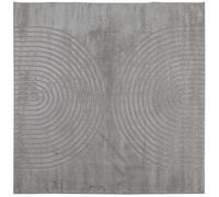 Vidaxl Tapis De Surface Carré Galati Gris 240 X 240 Cm Polyester
