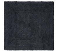 Vidaxl Tapis De Surface Carré Gris Foncé 200 X 200 Cm Jute