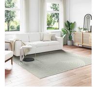 vidaXL Tapis de Surface Carré PALMERAS Vert 240 x 240 cm Polyester, Tapis Moderne antidérapant pour Salon, extérieur, Mat Doux, Durable et Facile à Entretenir