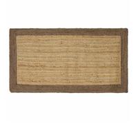 vidaXL Tapis de surface Gris 100 x 200 cm Jute 42010668