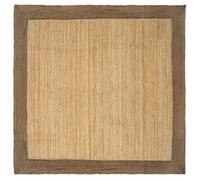 vidaXL Tapis de surface Gris 300 x 300 cm Jute 42010678
