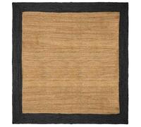 vidaXL Tapis de surface Gris foncé 240 x 240 cm Jute 42010697