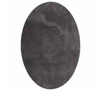 vidaXL Tapis HUARTE 140 x 200 cm Anthracite 100% Polyester Antidérapant, Lavable en machine