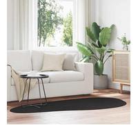 vidaXL Tapis HUARTE Noir 100 x 200 cm Polyester