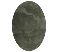 vidaXL Tapis de Surface HUARTE Vert forêt 160 x 230 cm 100% Polyester, Tapis de Couloir Élégant, Design Ovale Moderne, Résistant, Antidérapant, Lavable en Machine, Facile à Nettoyer