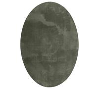 vidaXL Tapis de Surface HUARTE Vert forêt 170 x 120 cm 100% Polyester, Tapis de Couloir Élégant, Design Ovale Moderne, Résistant, Antidérapant, Lavable en Machine, Facile à Nettoyer