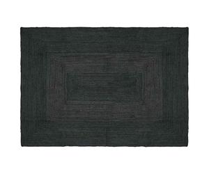 vidaXL Tapis de Surface Rectangulaire Gris foncé 120 x 170 cm Jute, Tapis en Jute Fait Main, Moderne pour Le Salon, déco Douce pour Le Sol, Durable et stylé