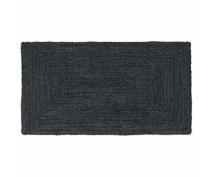 vidaXL Tapis de Surface Rectangulaire Gris foncé 60 x 110 cm Jute, Tapis en Jute Fait Main, Moderne pour Le Salon, déco Douce pour Le Sol, Durable et stylé