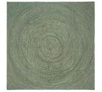 vidaXL Tapis de surface Vert olive 300 x 300 cm Jute 42010591