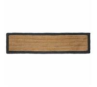 vidaXL Tapis de surface Naturel et gris foncé 60 x 200 cm Jute 42010680