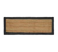vidaXL Tapis de zone Gris foncé 80 x 300 cm Jute 42010687