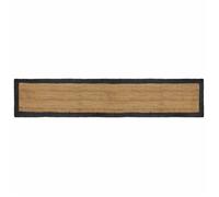 Vidaxl Tapis De Surface Naturel Et Gris Foncé 80 X 400 Cm Jute