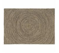 vidaXL Tapis de zone Naturel et noir 140 x 200 cm Jute 42010626