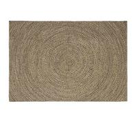 vidaXL Tapis de zone Naturel et noir 160 x 230 cm Jute 42010628