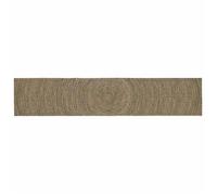 vidaXL Tapis de zone Naturel et noir 80 x 400 cm Jute 42010622