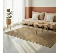 vidaXL Tapis de Surface Noir 140 x 200 cm Jute, Tapis Ronds Faits Main, revêtement de Sol en Jute écolo, Style Minimaliste pour déco Moderne