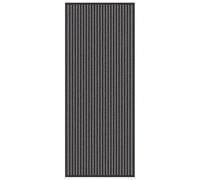 vidaXL Tapis d'entrée Noir 60 x 150 cm Polypropylène | Empêche de glisser sur tous types de sols, Parfait pour retenir l'humidité et la crasse,