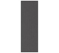 vidaXL Tapis d'entrée Moderne rectangulaire Polypropylène Noir 60 x 180 cm