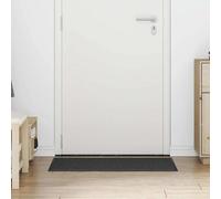 Vidaxl Tapis D'entrée Noir Et Gris 60 X 90 Cm Polypropylène, Pvc