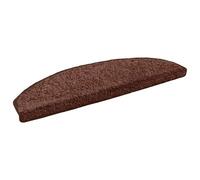 Vidaxl Tapis D'escalier Auto-Adhésifs 15 Pcs Marron 80 X 24,5 X 3,5 Cm