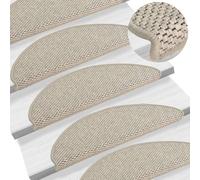 Vidaxl Tapis D'escalier Autocollants 15 Pcs 65x25 Cm Argenté