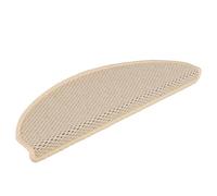 vidaXL Tapis d'Escalier Autocollants Aspect Sisal 15 pcs, Moquettes de Marches, Protections d'Escalier, Tapis de Marche, Berbère 65x21x4 cm
