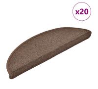 vidaXL Tapis d'escalier - Marron café